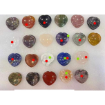 Worry Stones (Heart Shape) - 1.5 x 1.5 inch - Several Stones Available - 10 pcs pack